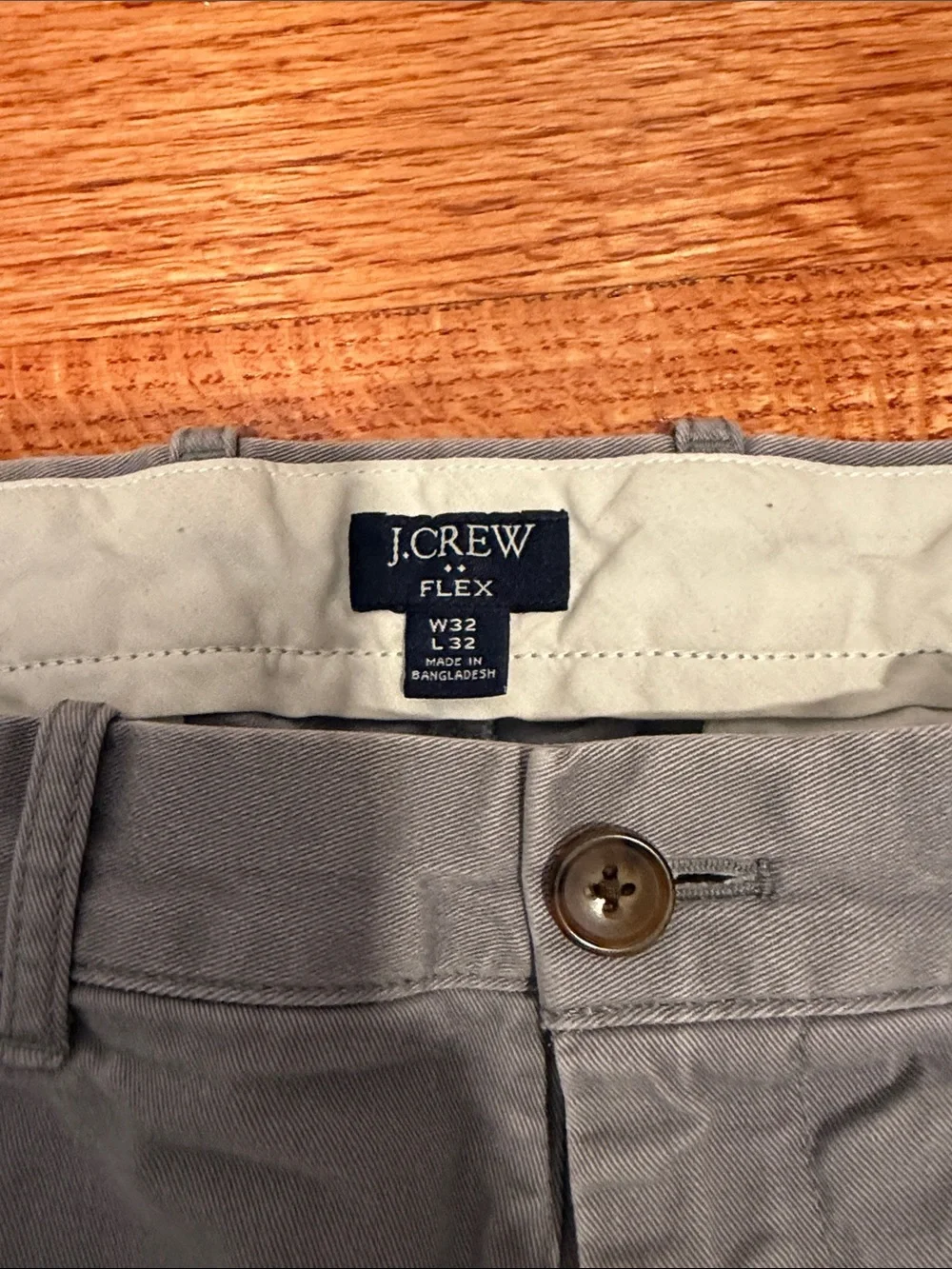 J. Crew Slim Straight Gray Chino Pants